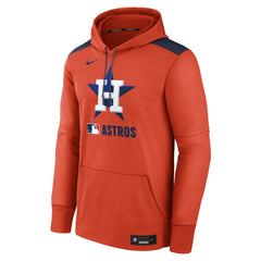 Houston Astros Authentic Collection Performance Pullover Hoodie Orange