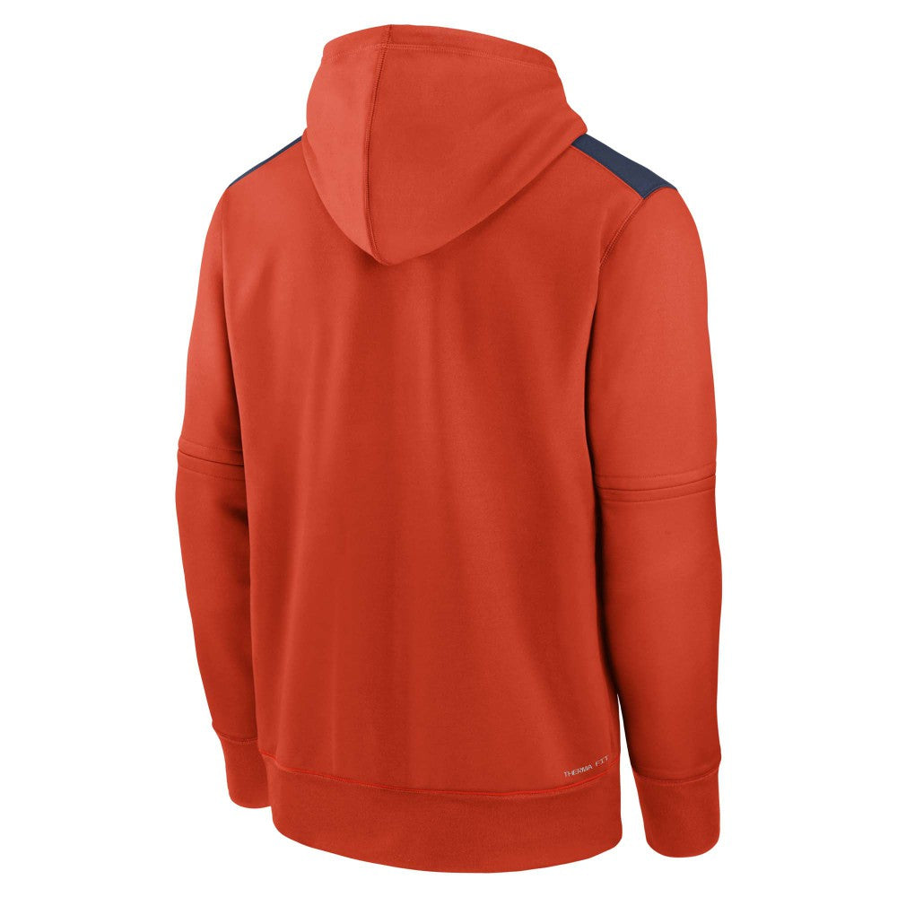 Houston Astros Authentic Collection Performance Pullover Hoodie Orange