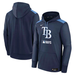 Tampa Bay Rays Authentic Collection Performance Pullover Hoodie Navy