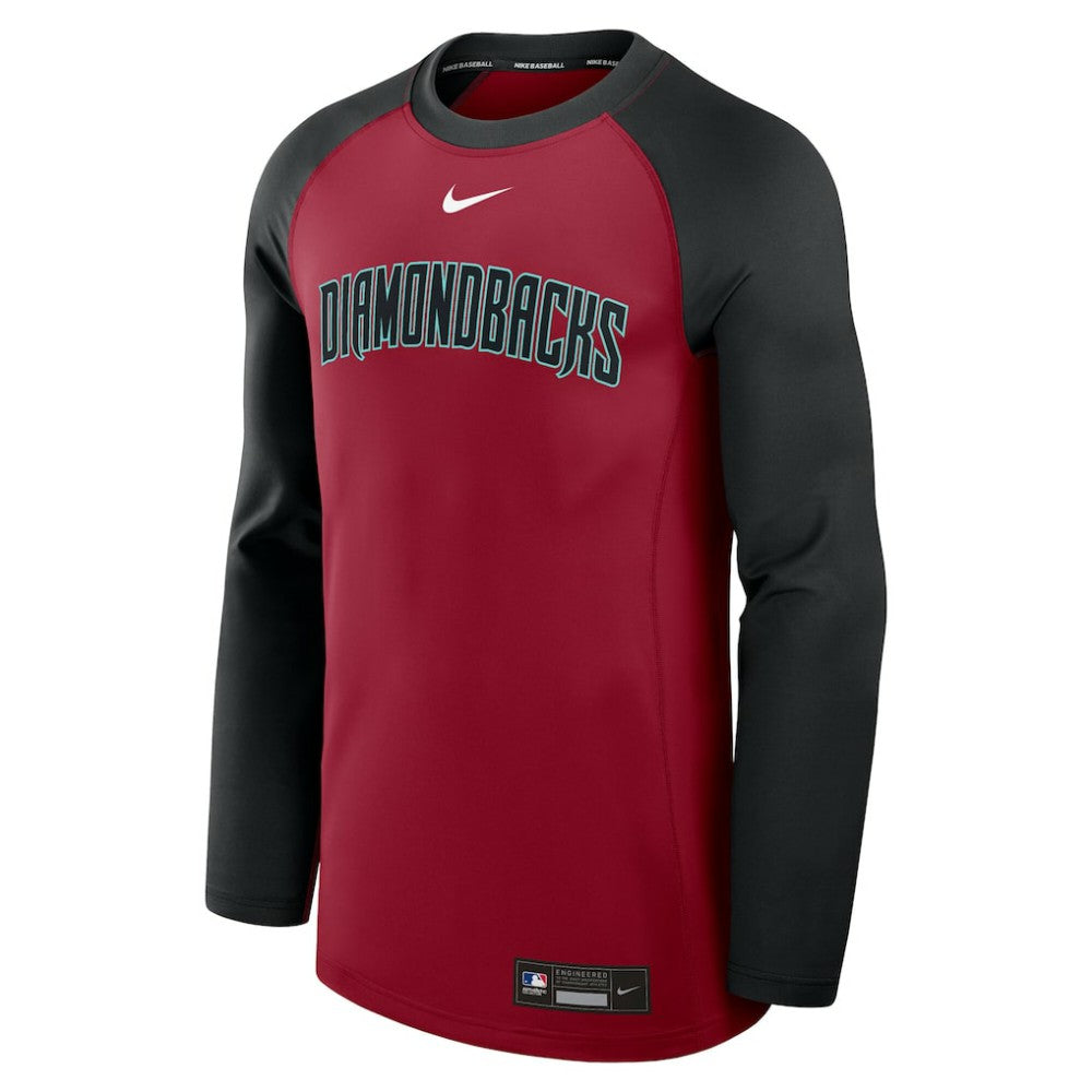 Arizona Diamondbacks Authentic Collection Game Time Raglan Dri-FIT Long Sleeve T-Shirt Red/Black