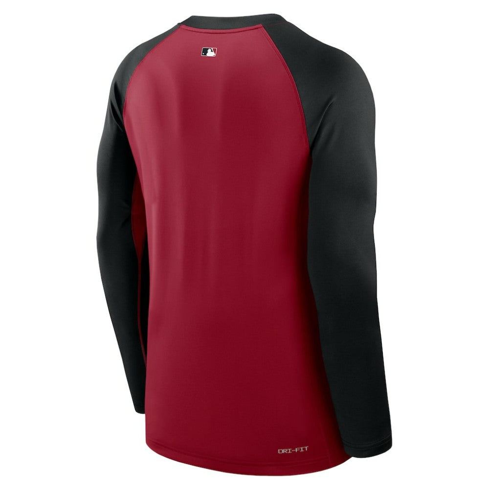Arizona Diamondbacks Authentic Collection Game Time Raglan Dri-FIT Long Sleeve T-Shirt Red/Black