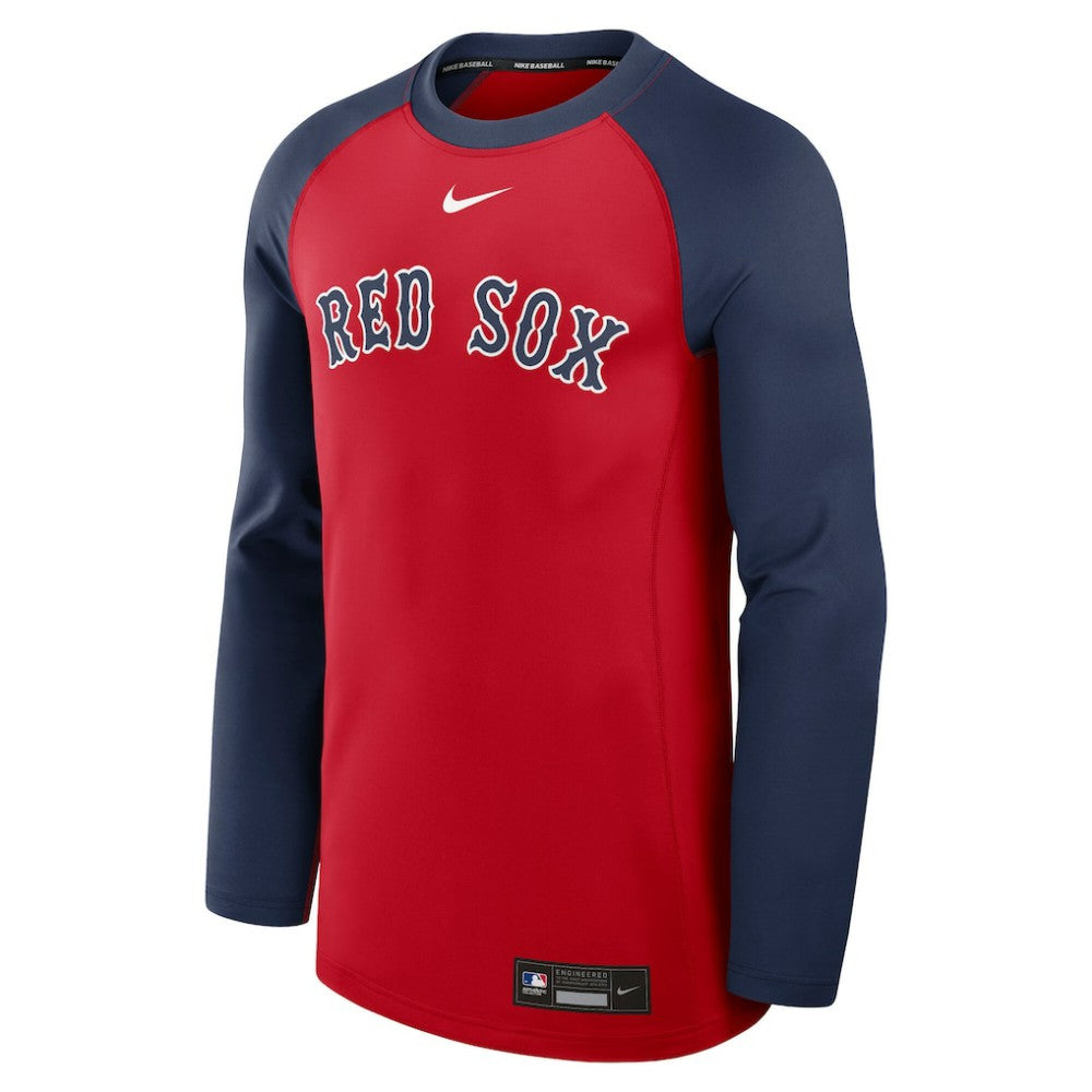 Boston Red Sox Authentic Collection Game Time Raglan Dri-FIT Long Sleeve T-Shirt Red/Navy