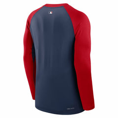 St. Louis Cardinals Authentic Collection Game Time Raglan Dri-FIT Long Sleeve T-Shirt Navy/Red
