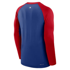 Philadelphia Phillies Authentic Collection Game Time Raglan Performance Long Sleeve T-Shirt Royal/Red