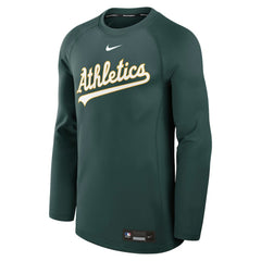 Athletics Authentic Collection Game Time Raglan Dri-FIT Long Sleeve T-Shirt Green
