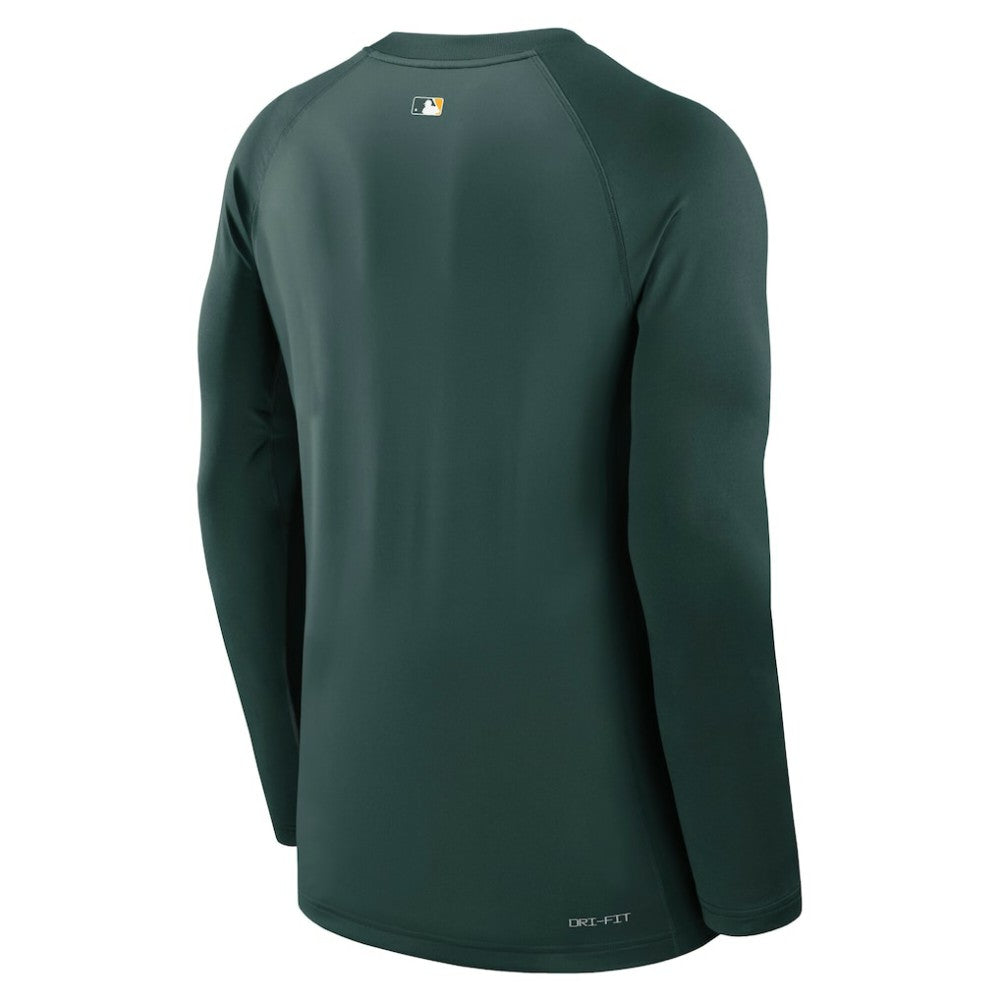 Athletics Authentic Collection Game Time Raglan Dri-FIT Long Sleeve T-Shirt Green