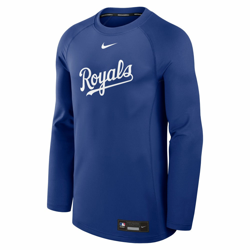 Kansas City Royals Authentic Collection Game Time Raglan Dri-FIT Long Sleeve T-Shirt Royal
