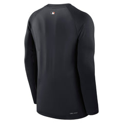 Detroit Tigers Authentic Collection Game Time Raglan Dri-FIT Long Sleeve T-Shirt Navy