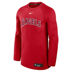 Los Angeles Angels Authentic Collection Game Time Raglan Dri-FIT Long Sleeve T-Shirt Red