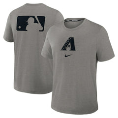 Arizona Diamondbacks Authentic Collection Early Work Tri-Blend Dri-FIT T-Shirt Heather Charcoal