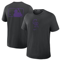 Colorado Rockies Authentic Collection Early Work Tri-Blend Dri-FIT T-Shirt Black