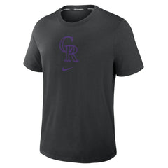 Colorado Rockies Authentic Collection Early Work Tri-Blend Dri-FIT T-Shirt Black