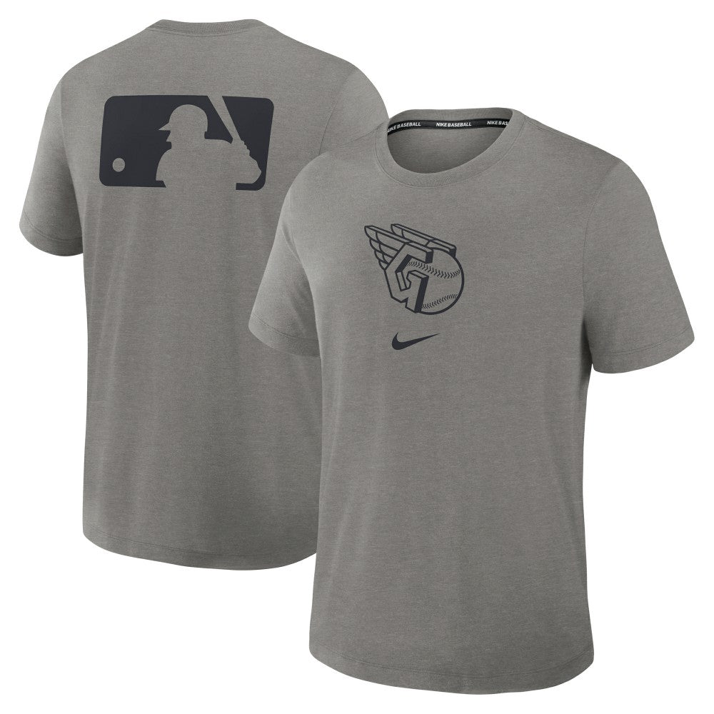 Cleveland Guardians Authentic Collection Early Work Tri-Blend Dri-FIT T-Shirt Heather Charcoal