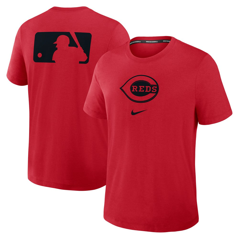 Cincinnati Reds Authentic Collection Early Work Tri-Blend Dri-FIT T-Shirt Red