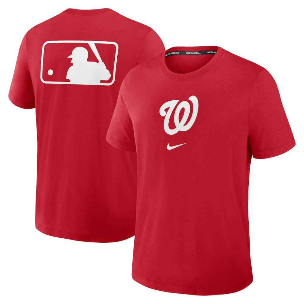 Washington Nationals Authentic Collection Early Work Tri-Blend Dri-FIT T-Shirt Red