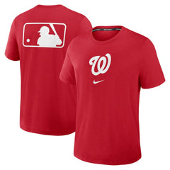 Washington Nationals Authentic Collection Early Work Tri-Blend Dri-FIT T-Shirt Red