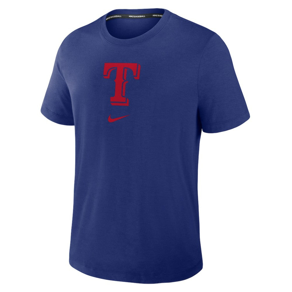 Texas Rangers Authentic Collection Early Work Tri-Blend Dri-FIT T-Shirt Royal