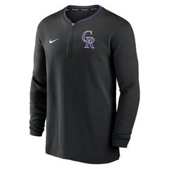 Colorado Rockies Authentic Collection Performance Half-Zip Top Black