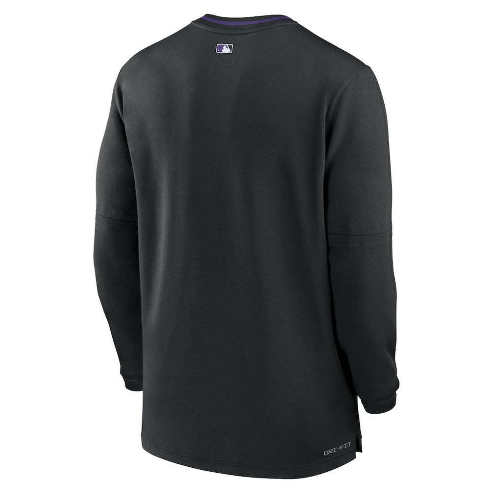 Colorado Rockies Authentic Collection Performance Half-Zip Top Black