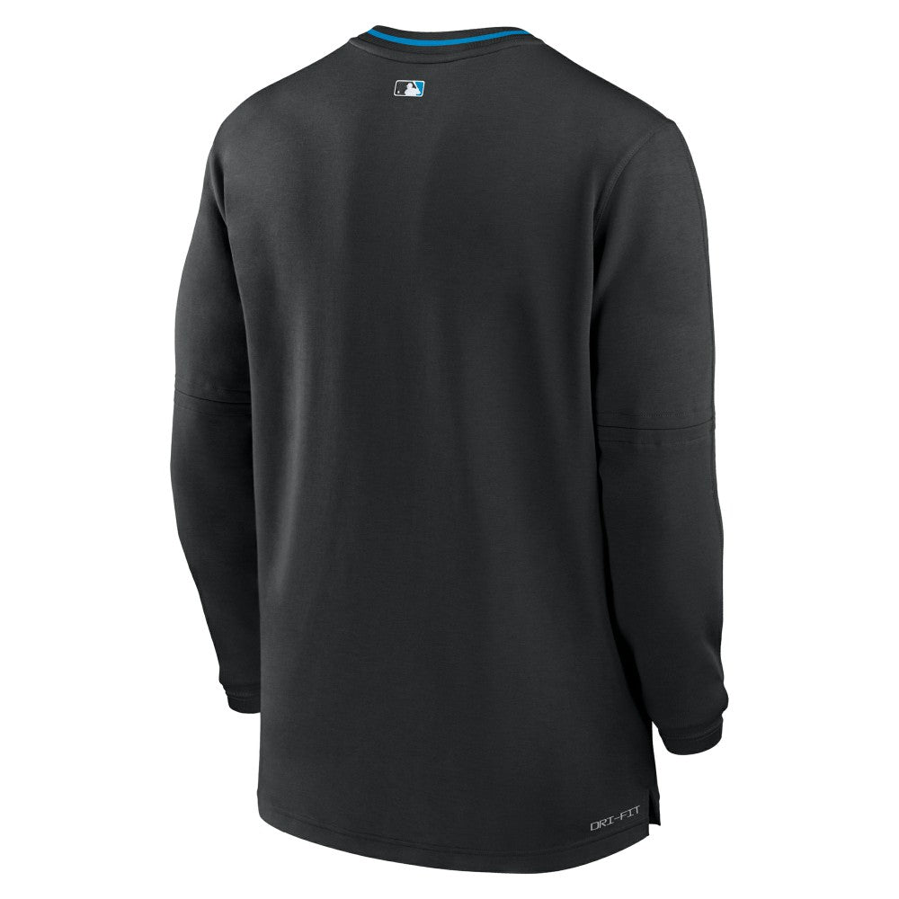 Miami Marlins Authentic Collection Performance Half-Zip Top Black