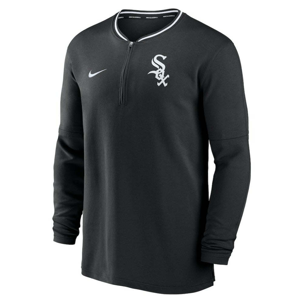Chicago White Sox Authentic Collection Performance Half-Zip Top Black