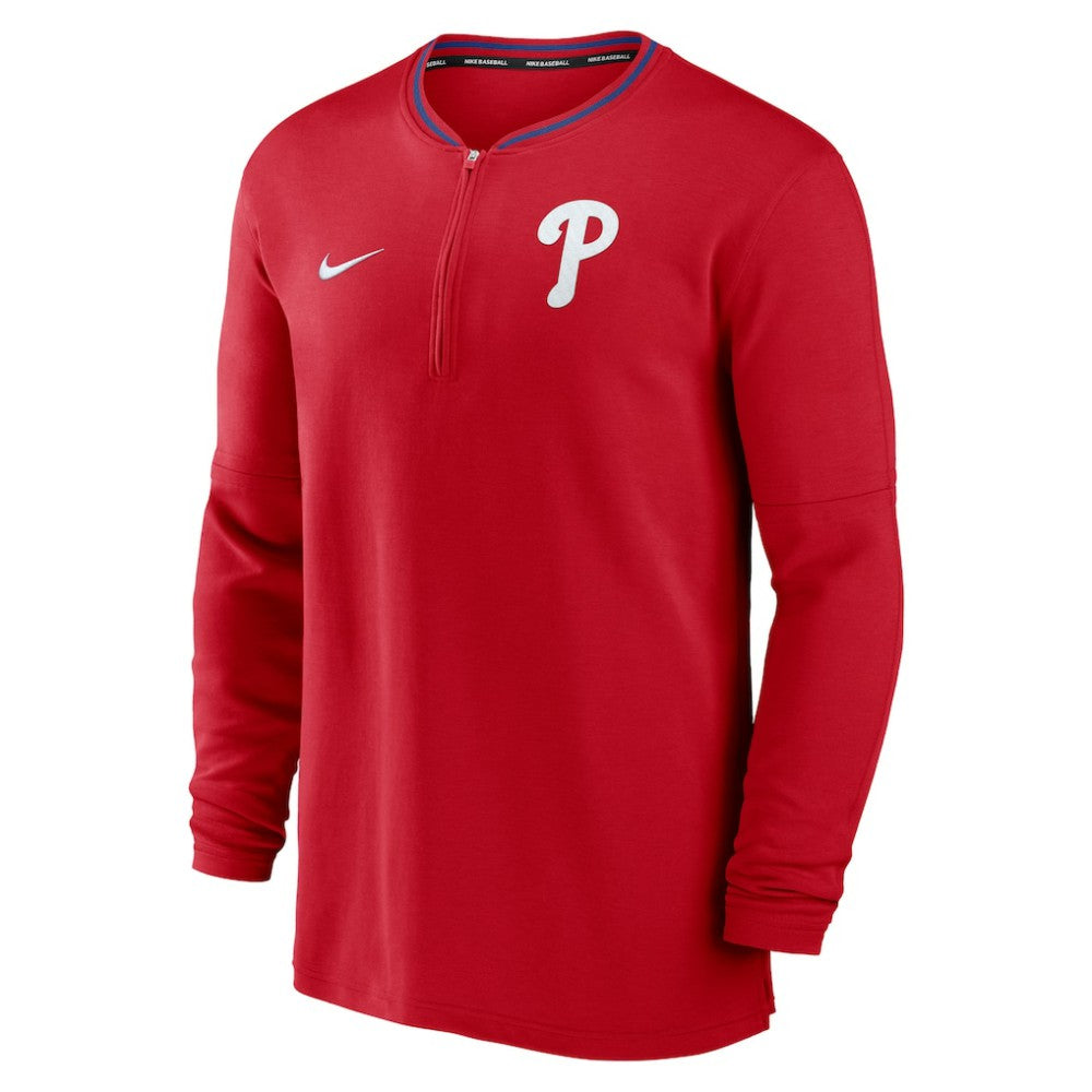 Philadelphia Phillies Authentic Collection Performance Half-Zip Top Red