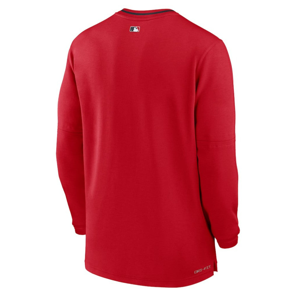 Washington Nationals Authentic Collection Performance Half-Zip Top Red