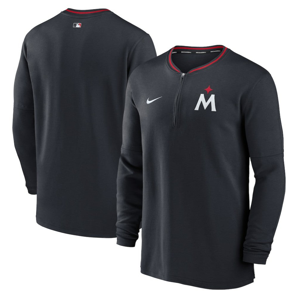 Minnesota Twins Authentic Collection Performance Half-Zip Top Navy