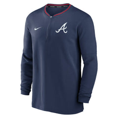 Atlanta Braves Authentic Collection Performance Half-Zip Top Navy