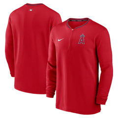Los Angeles Angels Authentic Collection Performance Half-Zip Top Red