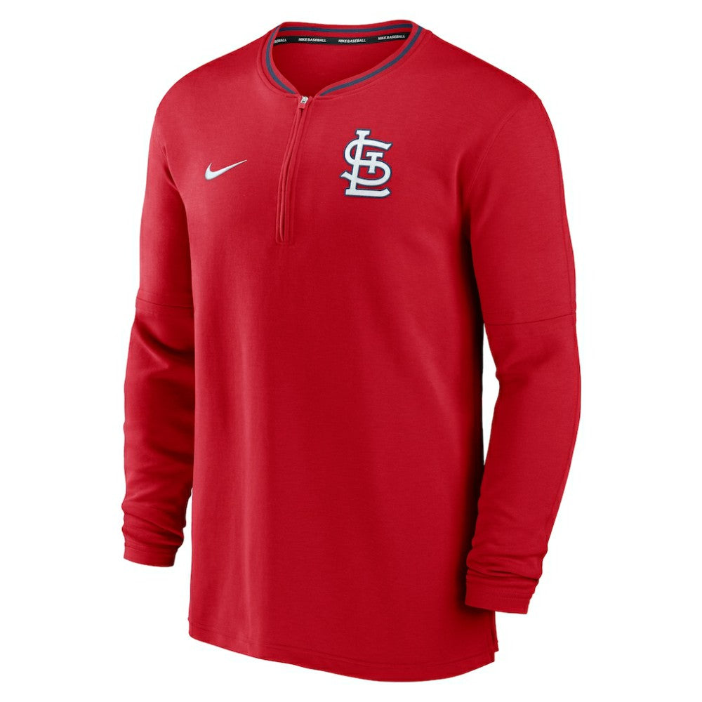 St. Louis Cardinals Authentic Collection Performance Half-Zip Top Red