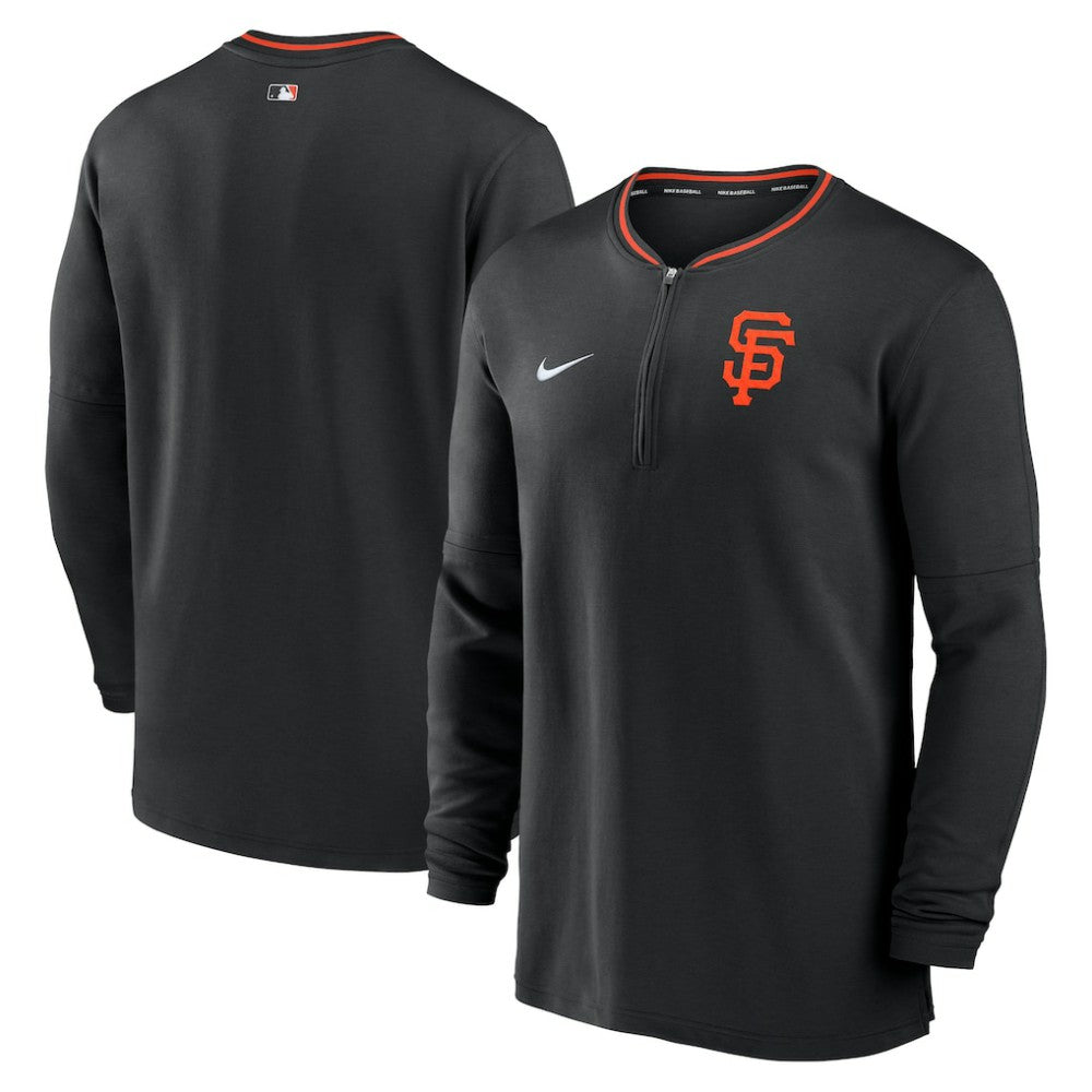 San Francisco Giants Authentic Collection Performance Half-Zip Top Black