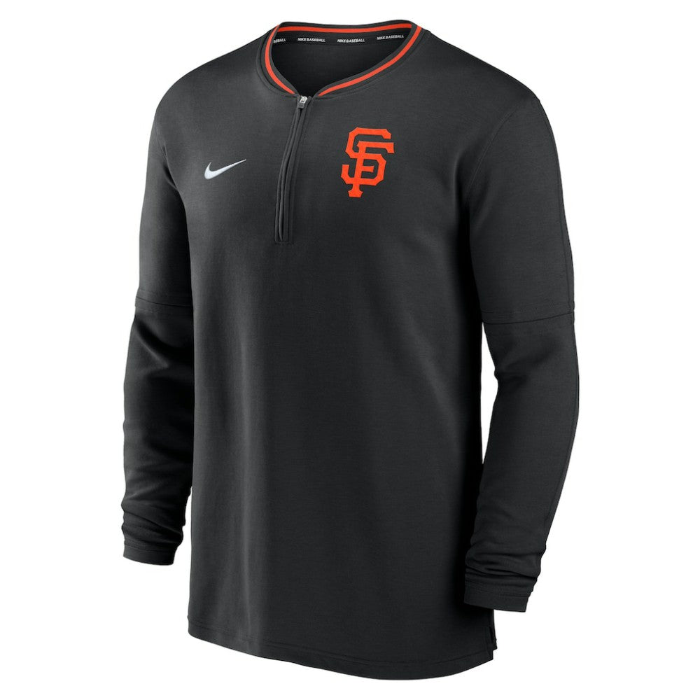 San Francisco Giants Authentic Collection Performance Half-Zip Top Black