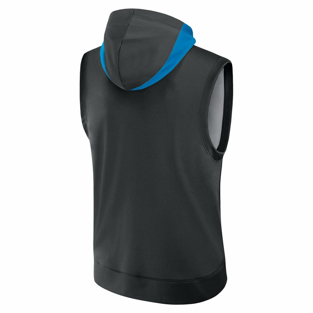 Miami Marlins Authentic Collection Dri-FIT Sleeveless Hoodie Black