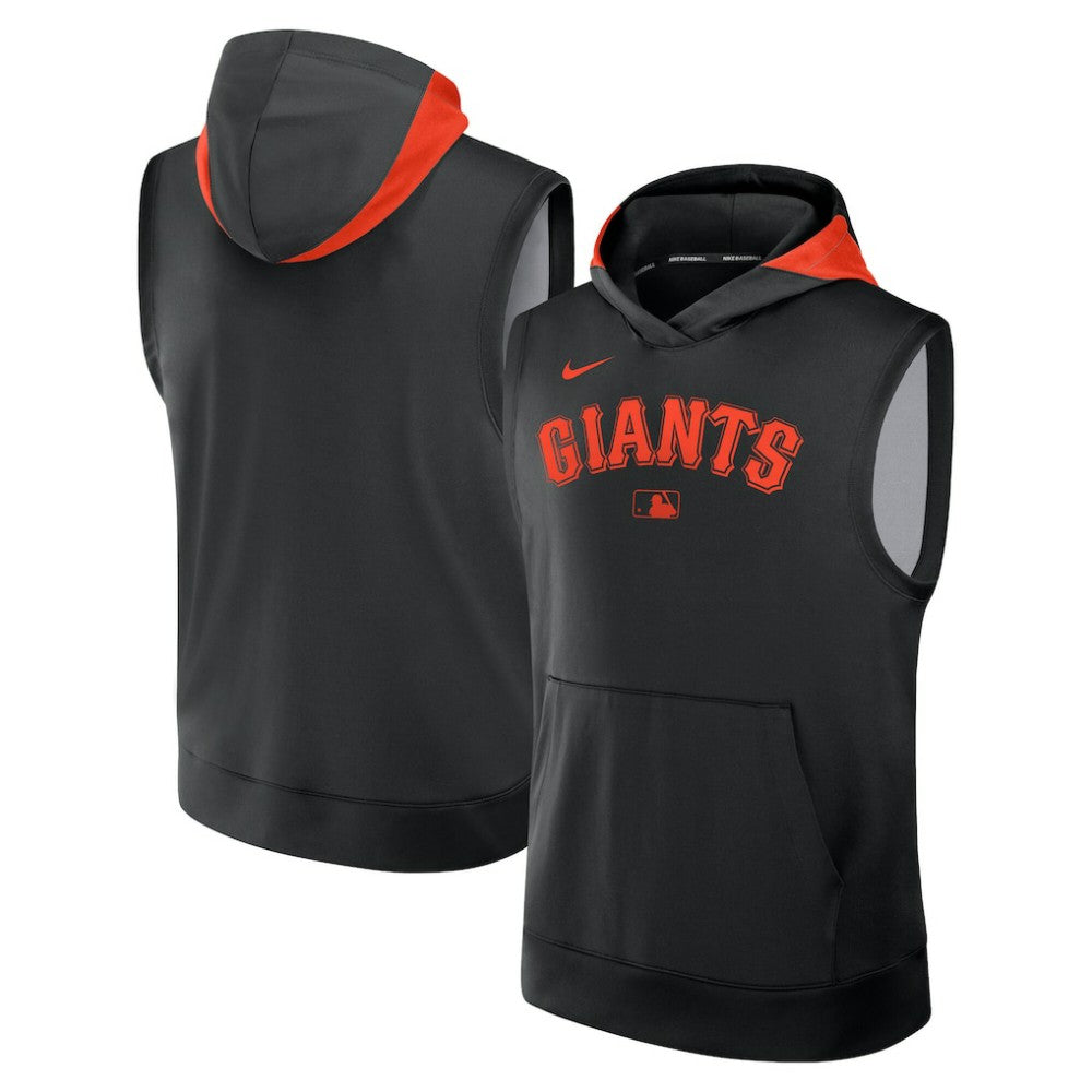 San Francisco Giants Authentic Collection Dri-FIT Sleeveless Hoodie Black
