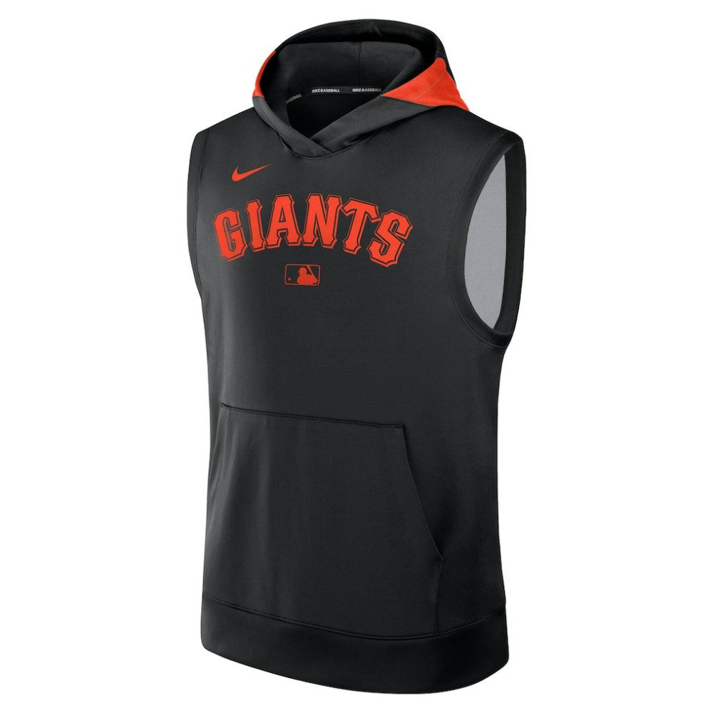 San Francisco Giants Authentic Collection Dri-FIT Sleeveless Hoodie Black