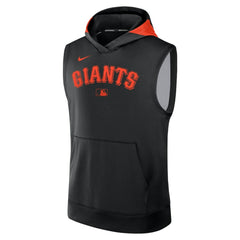 San Francisco Giants Authentic Collection Dri-FIT Sleeveless Hoodie Black