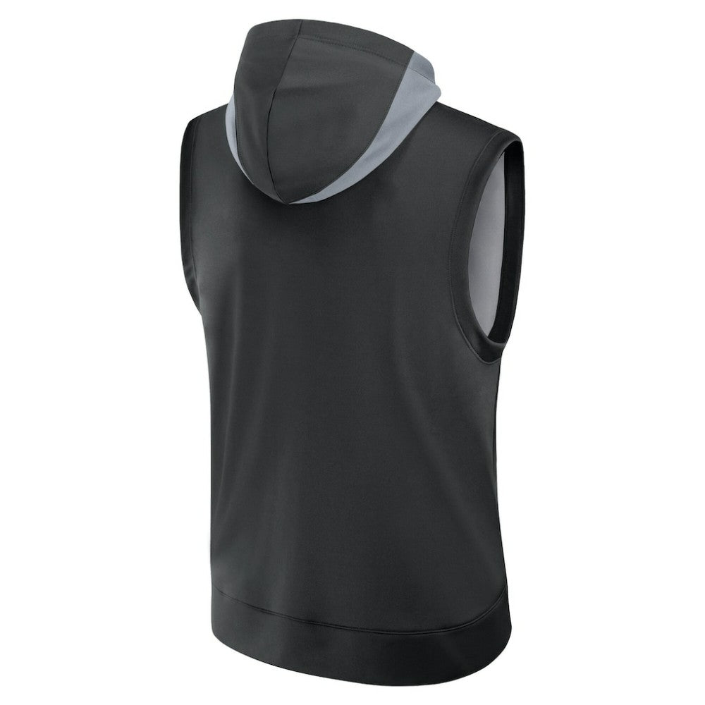 Chicago White Sox Authentic Collection Dri-FIT Sleeveless Hoodie Black