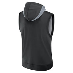 Chicago White Sox Authentic Collection Dri-FIT Sleeveless Hoodie Black