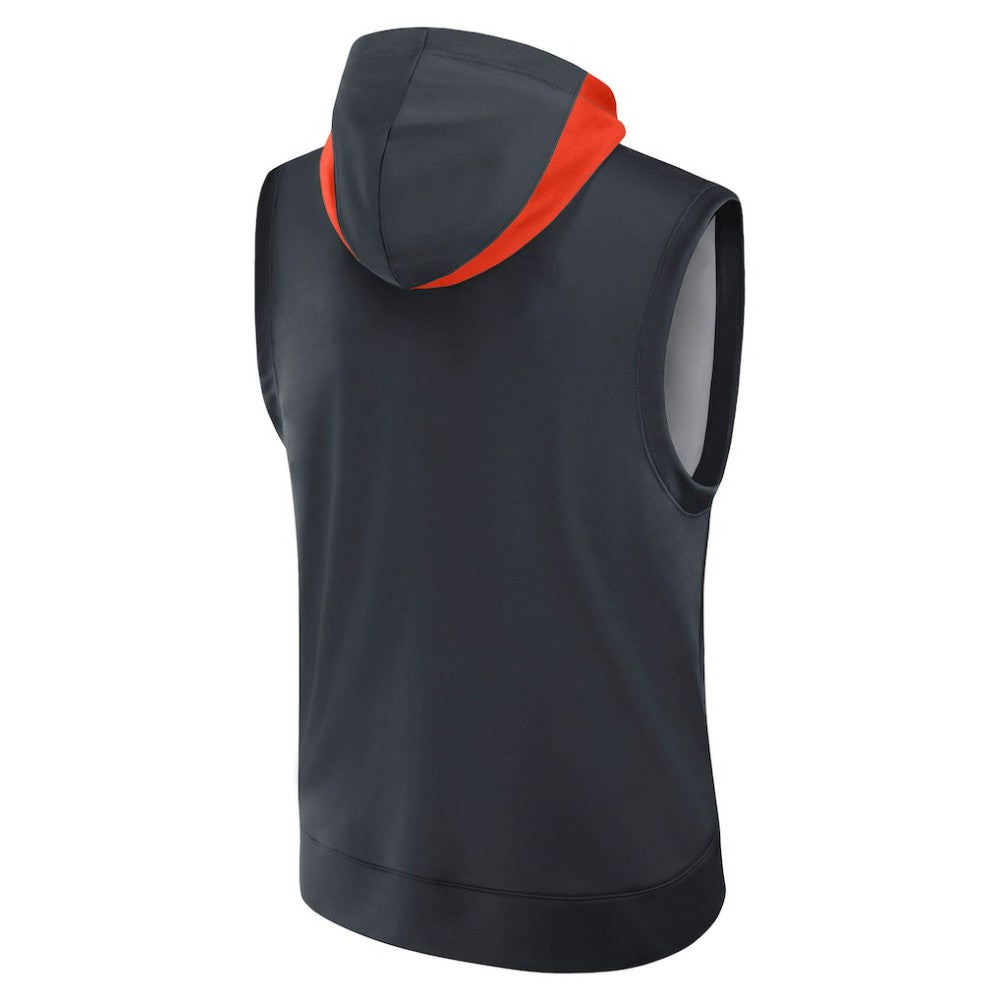 Detroit Tigers Authentic Collection Dri-FIT Sleeveless Hoodie Navy