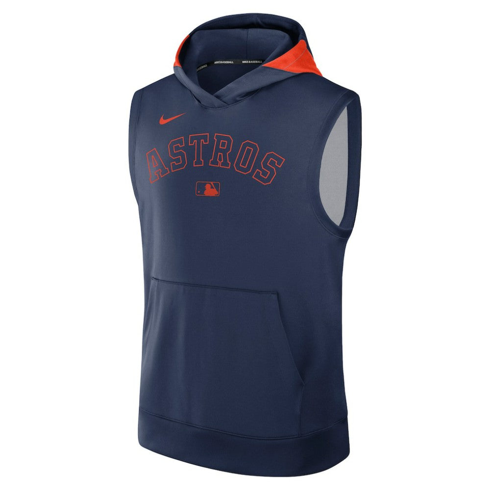 Houston Astros Authentic Collection Dri-FIT Sleeveless Hoodie Navy
