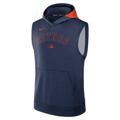 Houston Astros Authentic Collection Dri-FIT Sleeveless Hoodie Navy