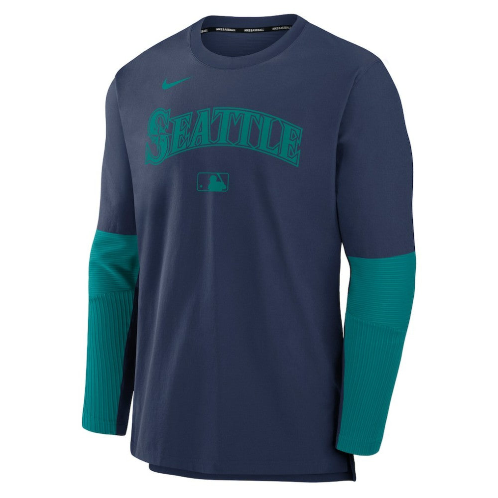 Seattle Mariners Authentic Collection Player Dri-FIT Lightweight Pullover  Navy/Teal