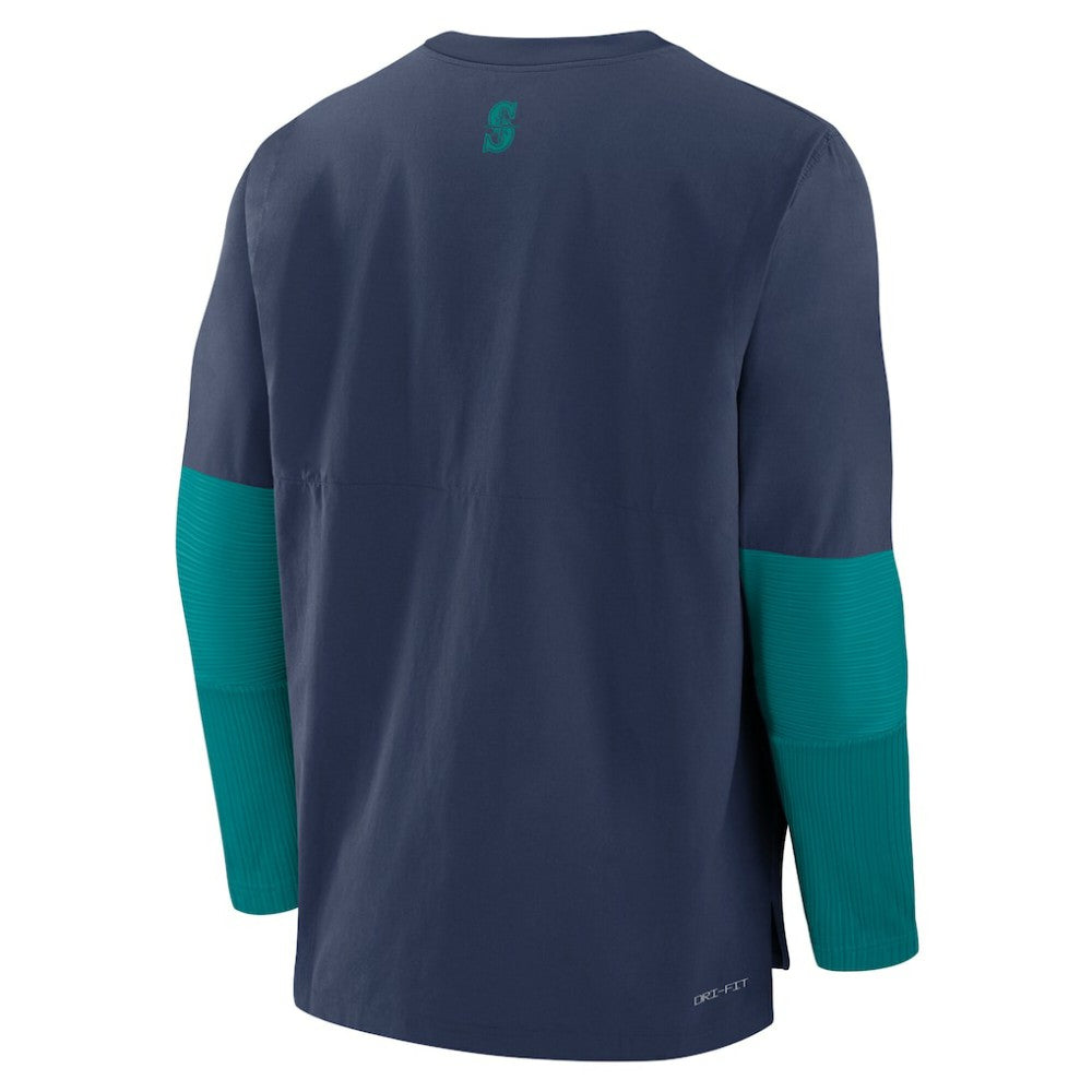 Seattle Mariners Authentic Collection Player Dri-FIT Lightweight Pullover  Navy/Teal