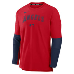 Los Angeles Angels Authentic Collection Player Dri-FIT Lightweight Pullover  Red/Navy