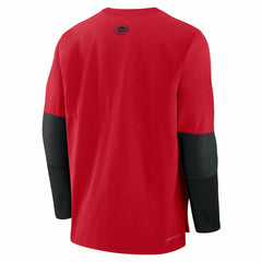 Cincinnati Reds Authentic Collection Player Dri-FIT Lightweight Pullover  Red/Black