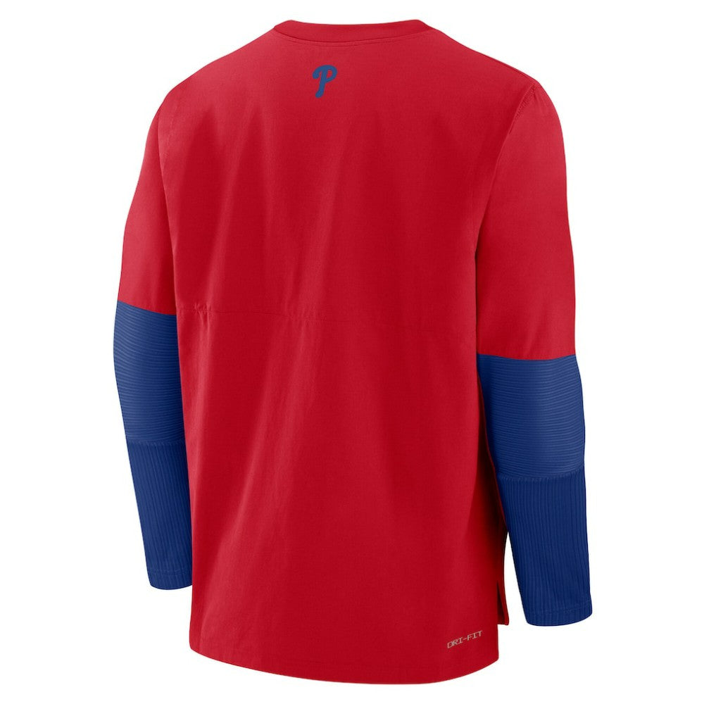 Philadelphia Phillies Authentic Collection Player Dri-FIT Lightweight Pullover  Red/Royal