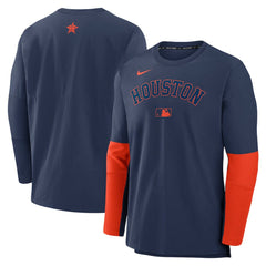 Houston Astros Authentic Collection Player Dri-FIT Lightweight Pullover  Navy/Orange