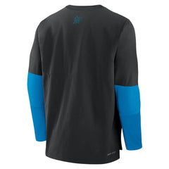 Miami Marlins Authentic Collection Player Dri-FIT Lightweight Pullover  Black