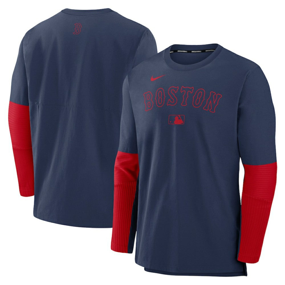 Boston Red Sox Authentic Collection Player Dri-FIT Lightweight Pullover  Navy/Red